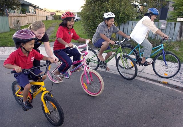 Children on Re-Cycle bikes