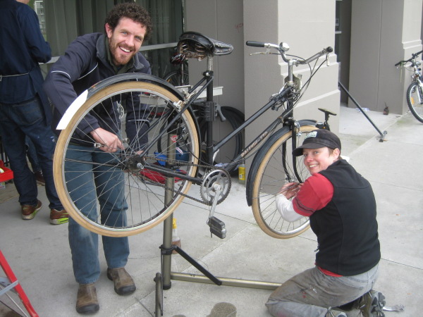 Dion and Will at Big Bike Fix Up, 2010