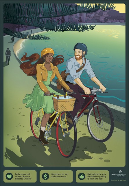 GWRC poster: GWRC Poster promoting cycling.